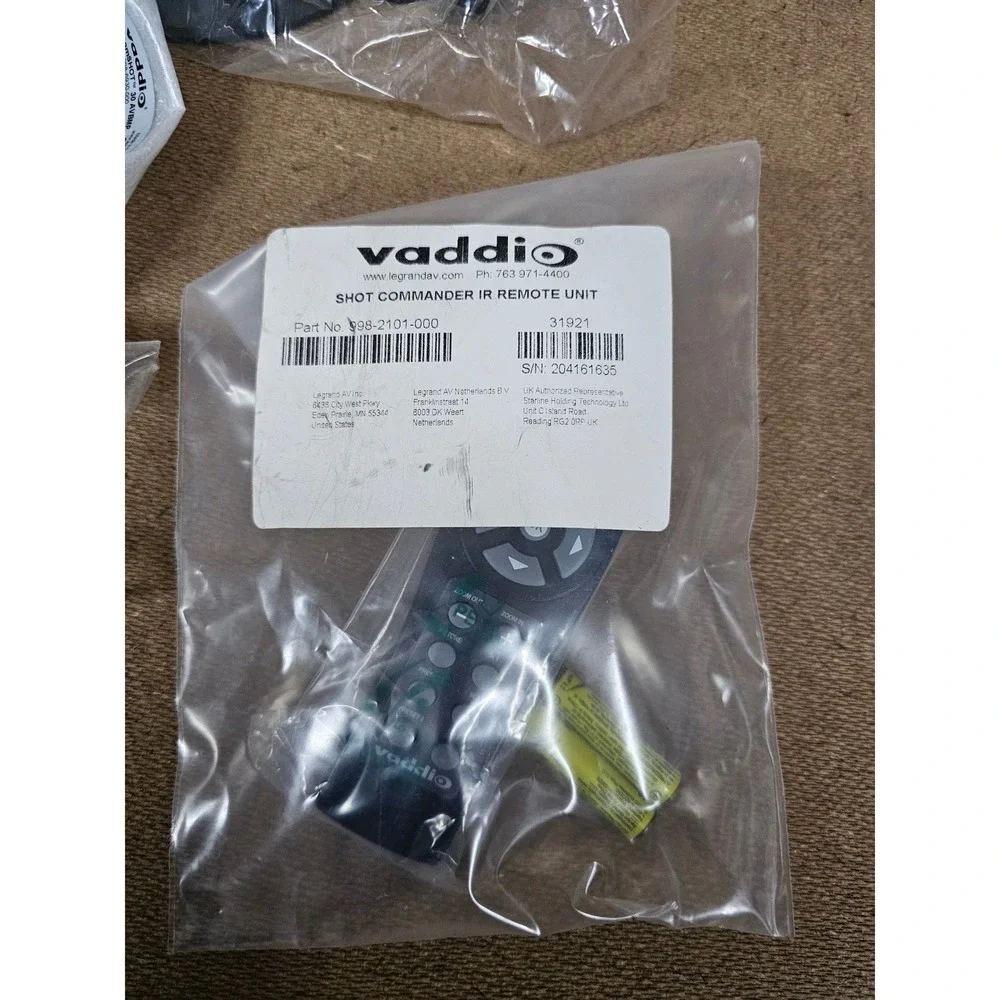 Vaddio WideSHOT SE HD Camera Unisex OS Gray Solid 998-6910-200 with Remote Mount
